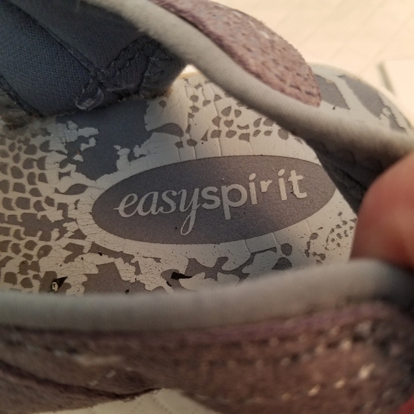 Easy Spirit Sandals Blue Womens Size 8.5 Faux Suede Open Toe - Picture 6 of 7